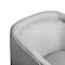 Flash Furniture Dean Club Style Commercial Barrel Accent Armchair Metal Base, Gray LeatherSoft Upholstery BS-AC22-064-GRYPU-GG - alternate 6